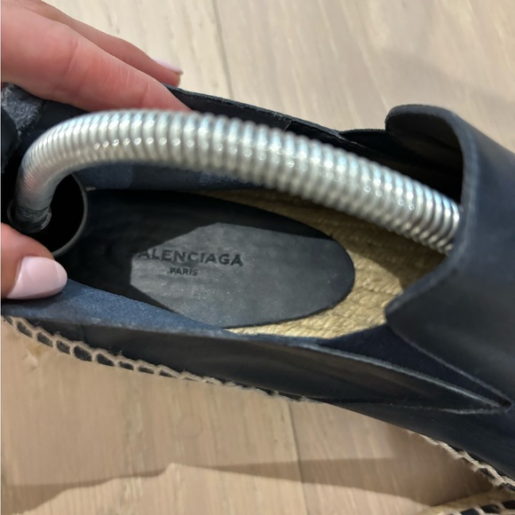 Balenciaga Men’s Leather Espadrilles Shoes - Picture 2 of 3